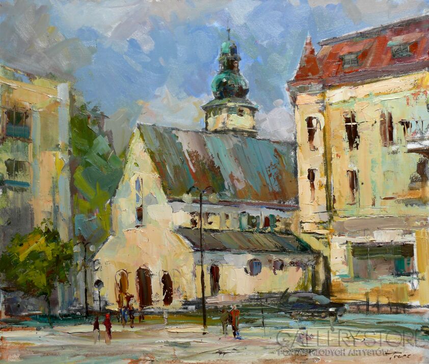 First188 Last188-Kościół św. Jakuba Apostoła w Człuchowie.-Olej