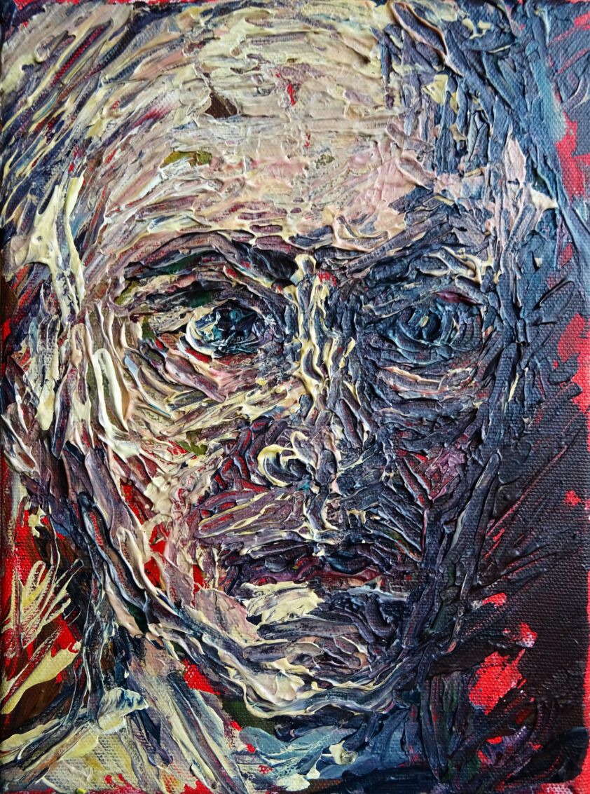 First32014 Last32014-Studium światła - portret, cykl Twarze i maski-Akryl