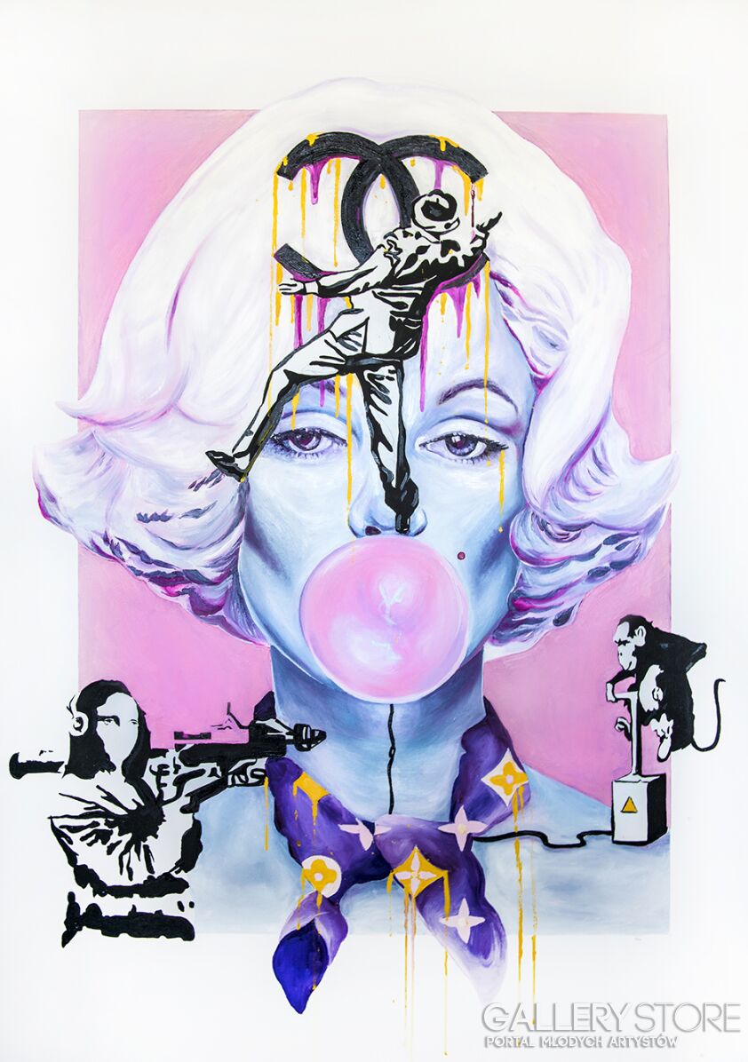 First37628 Last37628-Banksy with Marylin-Olej