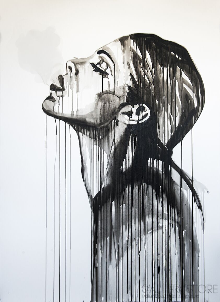 First37628 Last37628-Dripping smoke-Akryl