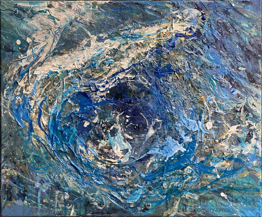 First38947 Last38947-Blue seashell-Akryl