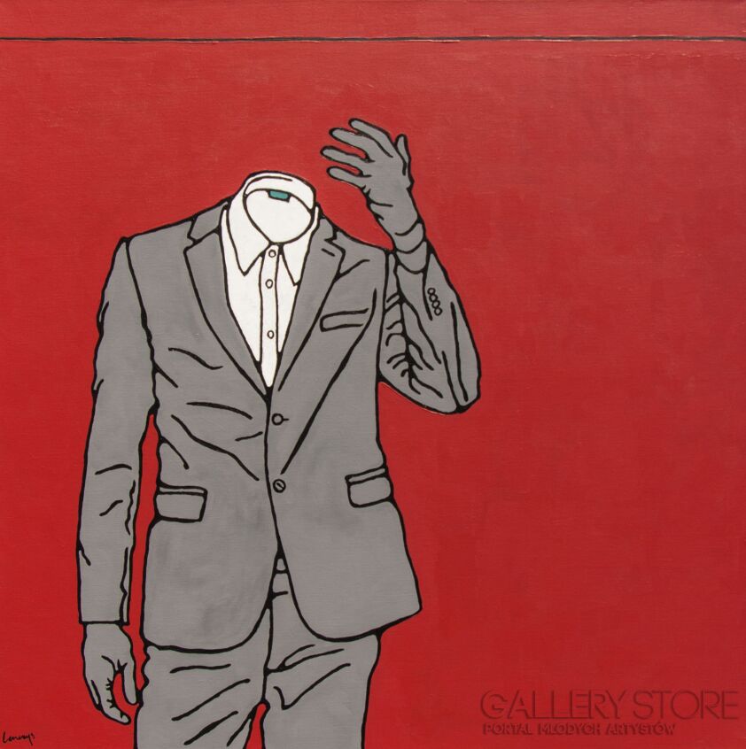 First30684 Last30684-Czerwony nr 2 / Where's your head at-Akryl