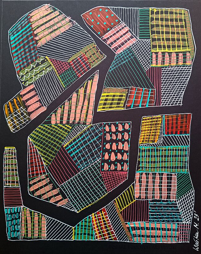 First34203 Last34203-Patchwork-Technika mieszana