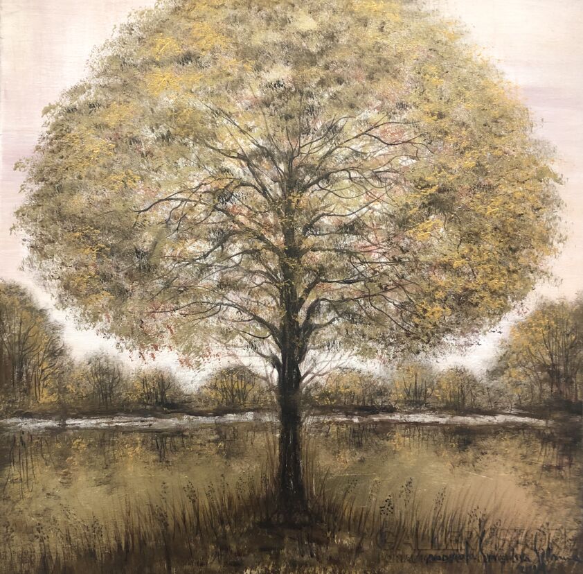 First28441 Last28441-Golden tree-Akryl
