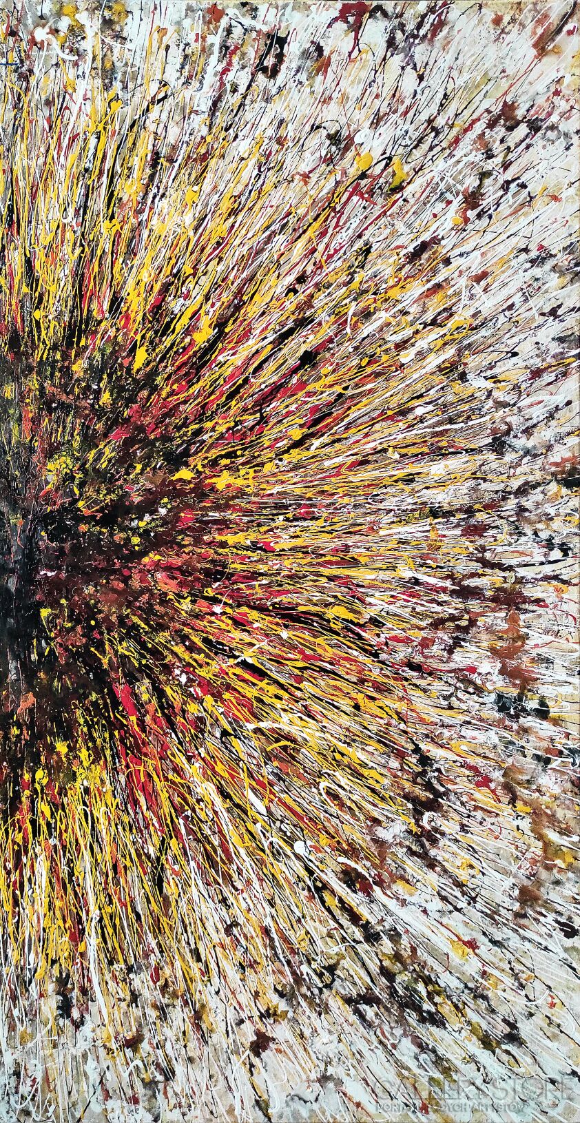 First28441 Last28441-Sunset flower-Akryl