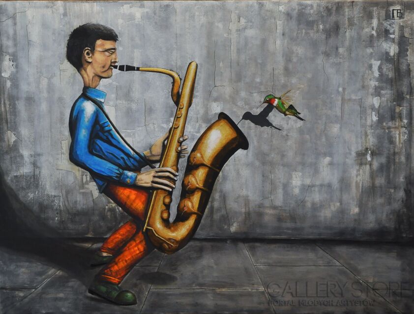 First32851 Last32851-Saxofonista-Akryl