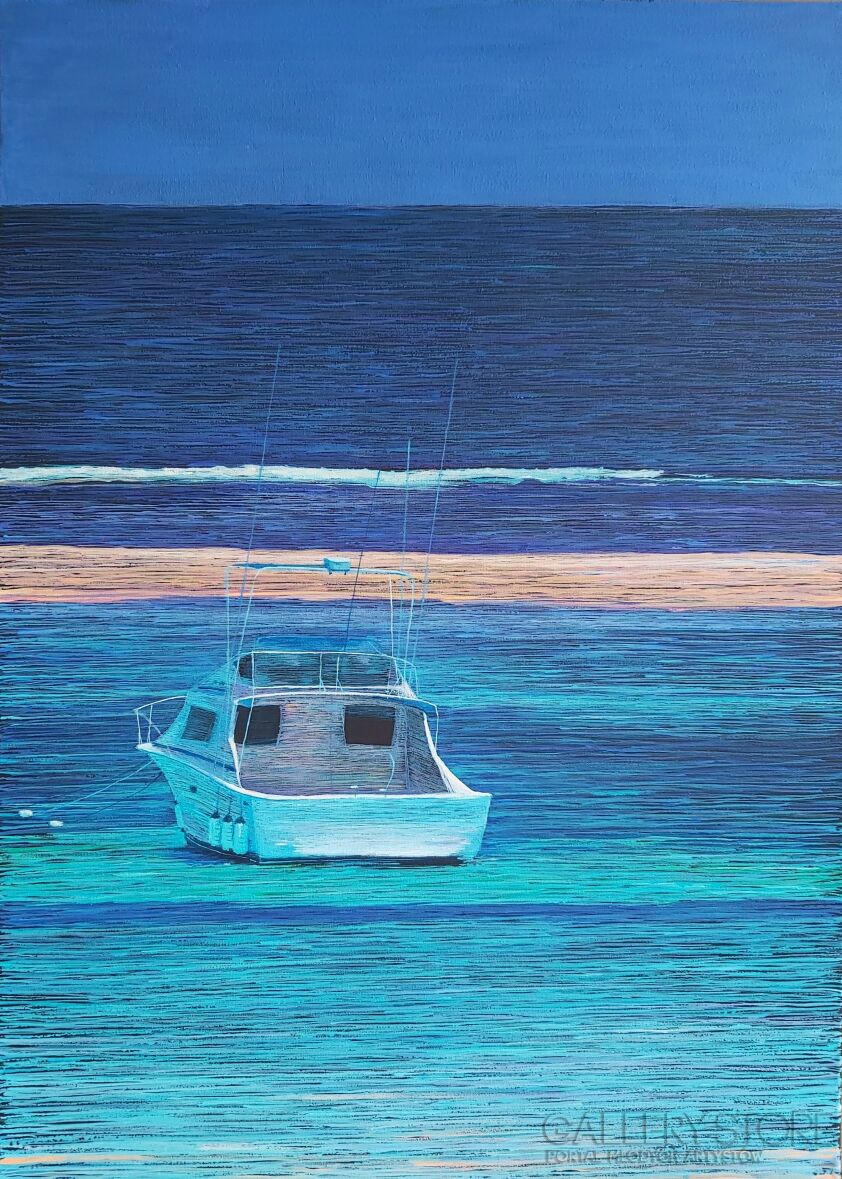 First30532 Last30532-Another Boat in Paradise-Akryl
