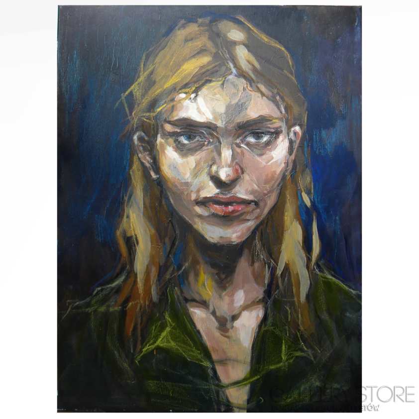 First33562 Last33562-Portret-Technika mieszana