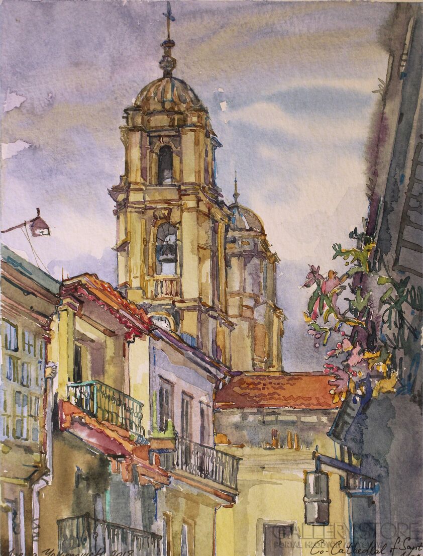 First34015 Last34015-Cathedral Of Santa Maria-Akwarela