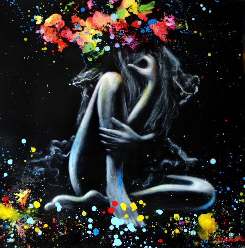 First30691 Last30691-Blooming night-Akryl
