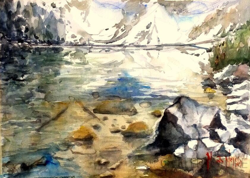 First33818 Last33818-''Morskie Oko''-Akwarela