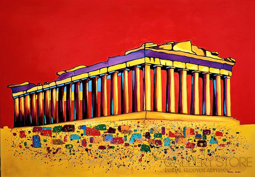 First27824 Last27824-COLORFUL PARTHENON-Olej