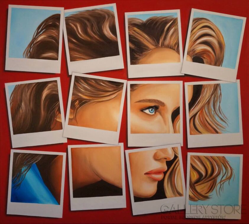 First27824 Last27824-Portret z polaroida-Olej