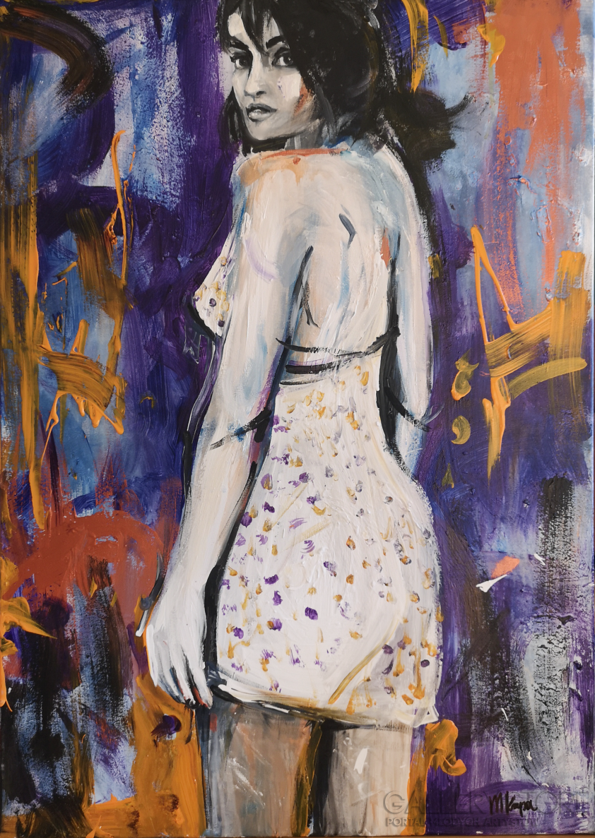 First37421 Last37421-Painted dress-Akryl