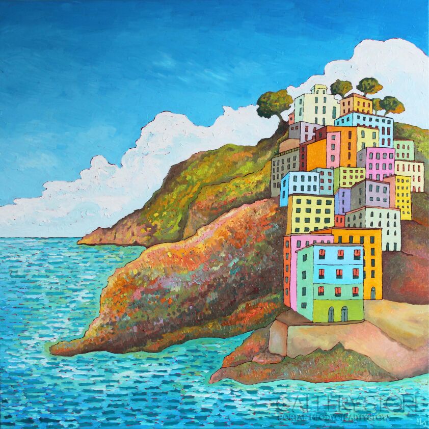First31889 Last31889-Włoska Riviera - Cinque terre-Olej