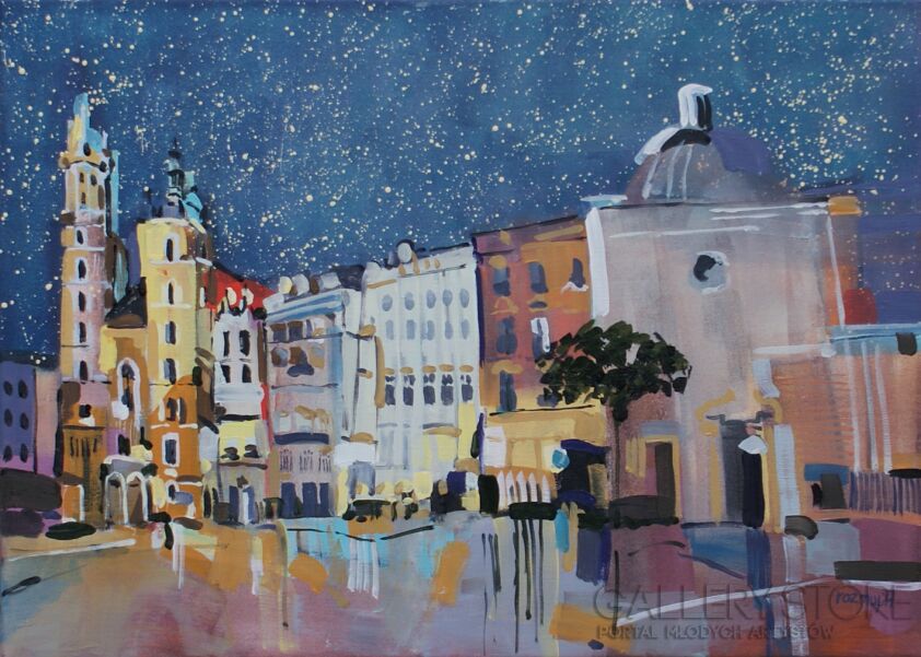 First48 Last48-Kraków nocą -Olej