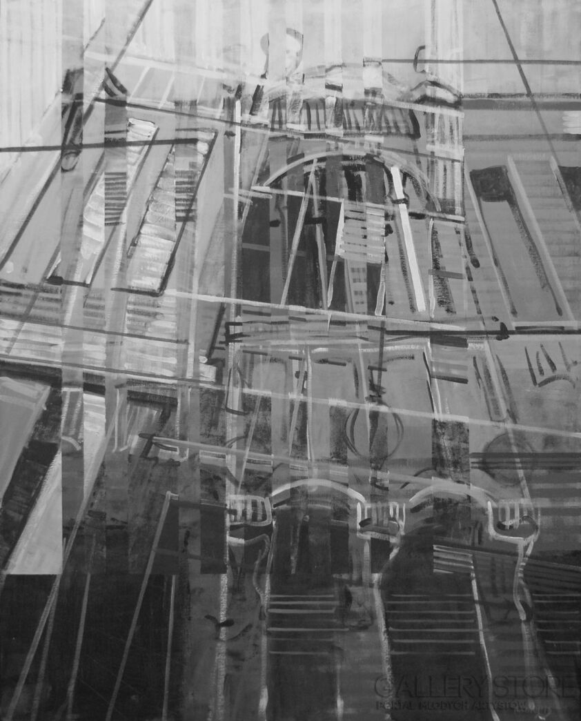 First48 Last48-Sarajevo architecture / seria b&w -Akryl