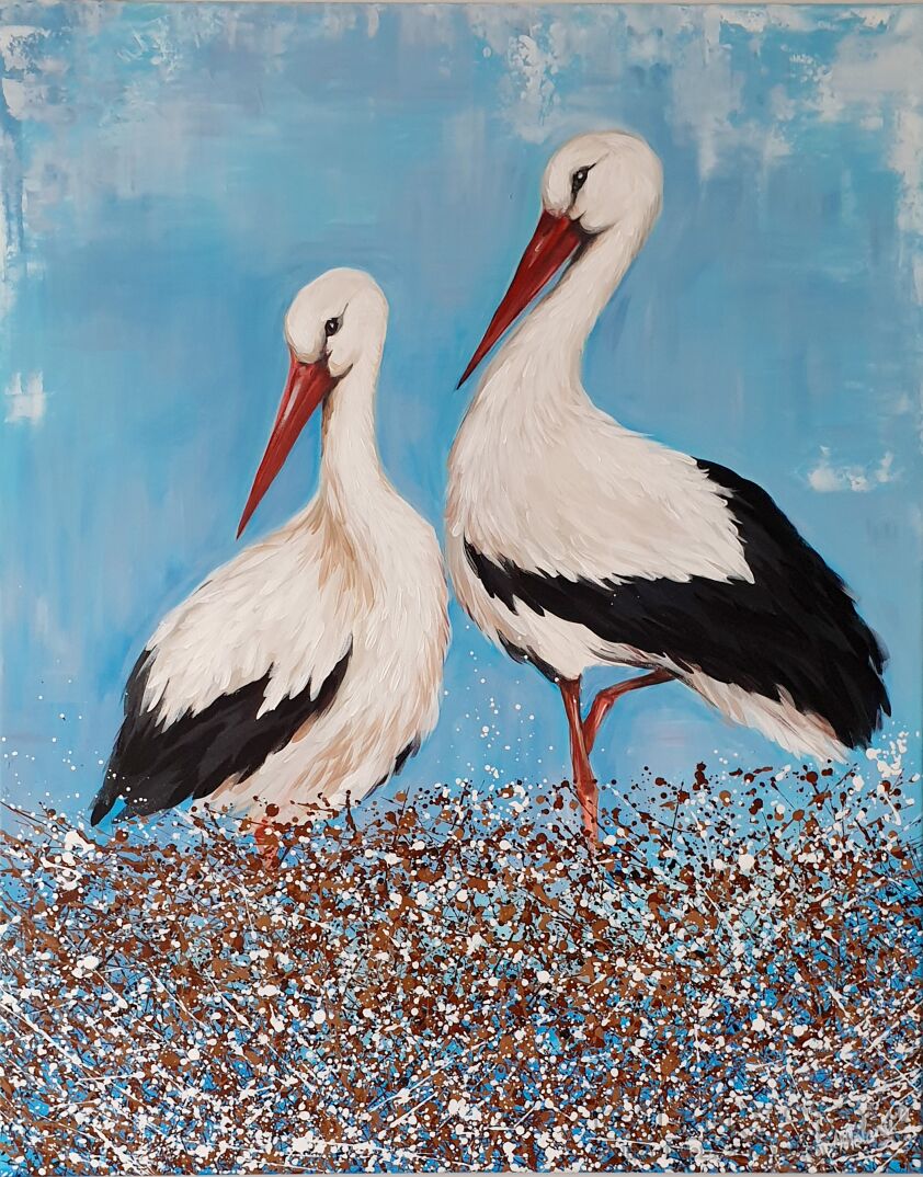 First38471 Last38471-Storks-Akryl