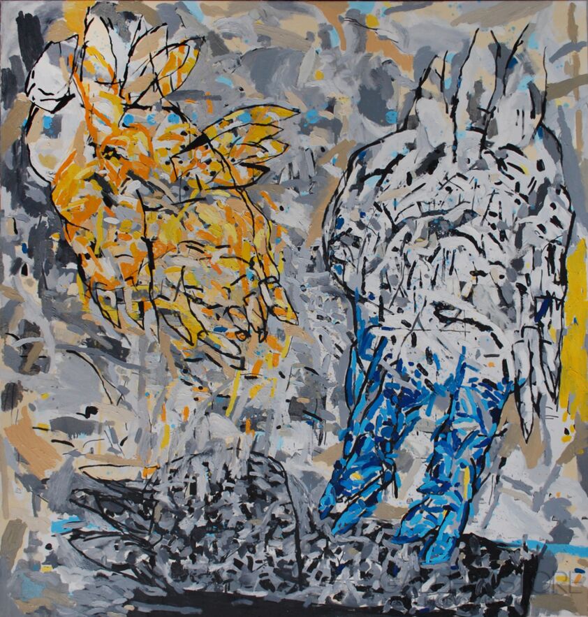 First29067 Last29067-z cyklu Pies "the yellow ghost" -Olej