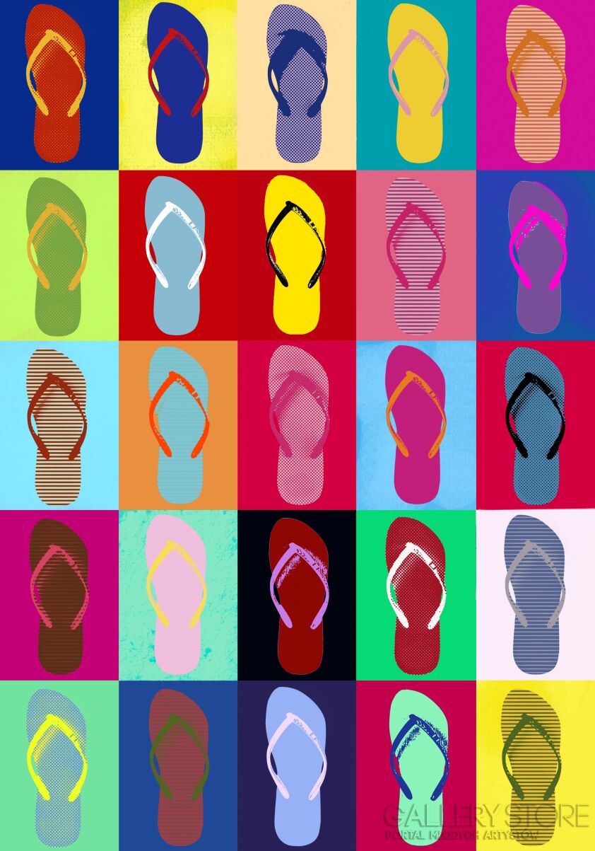 First31444 Last31444-flip-flops-Plakaty