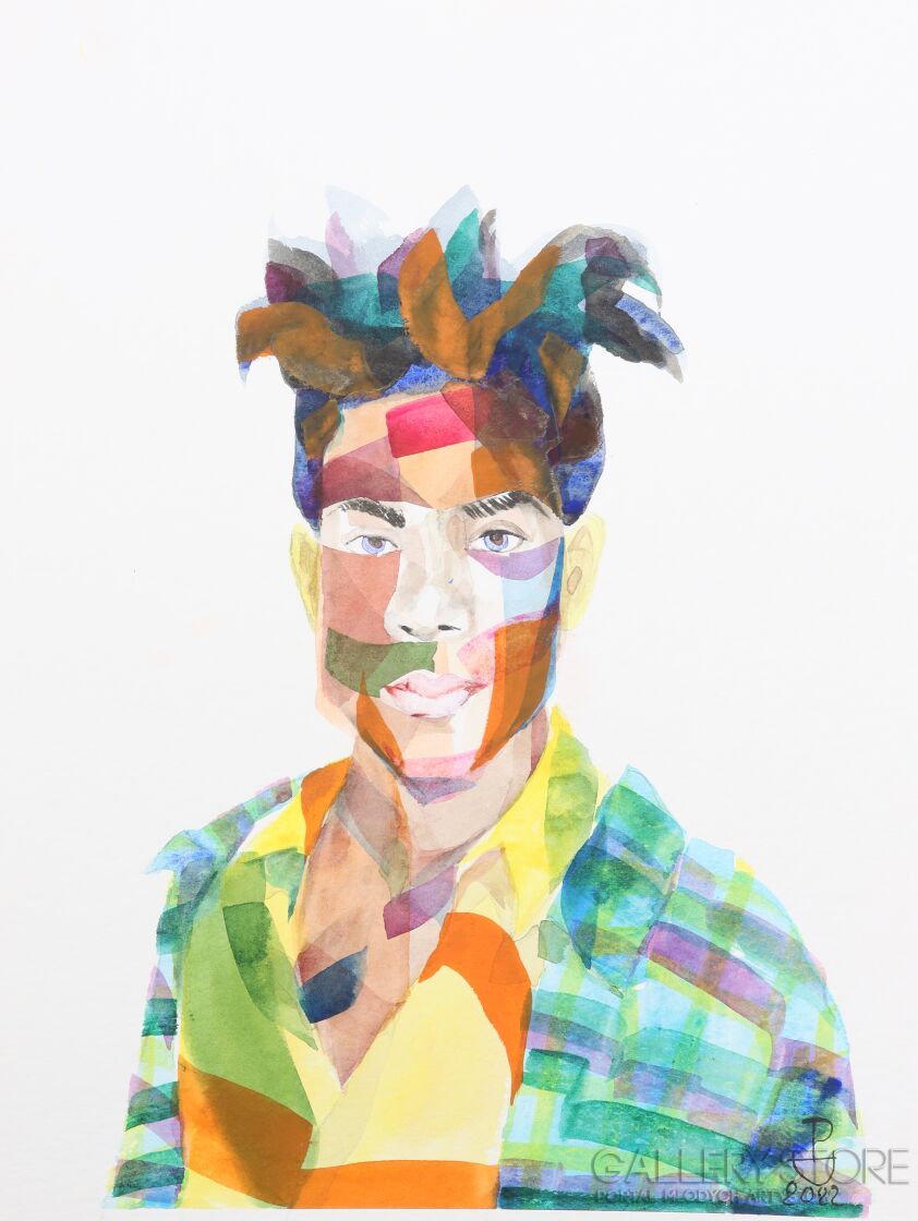 First31166 Last31166-J.M. Basquiat-Akwarela