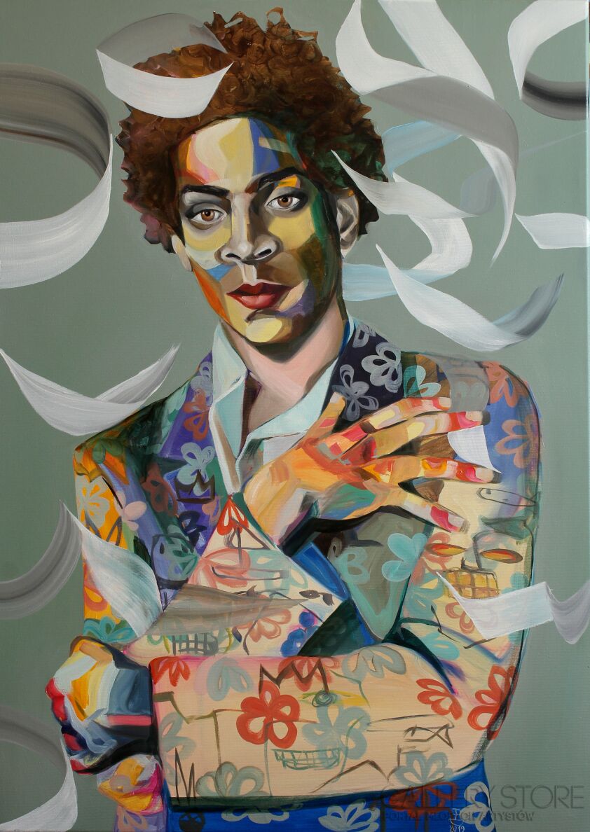 First31166 Last31166-Młody Jean Michel Basquiat-Olej