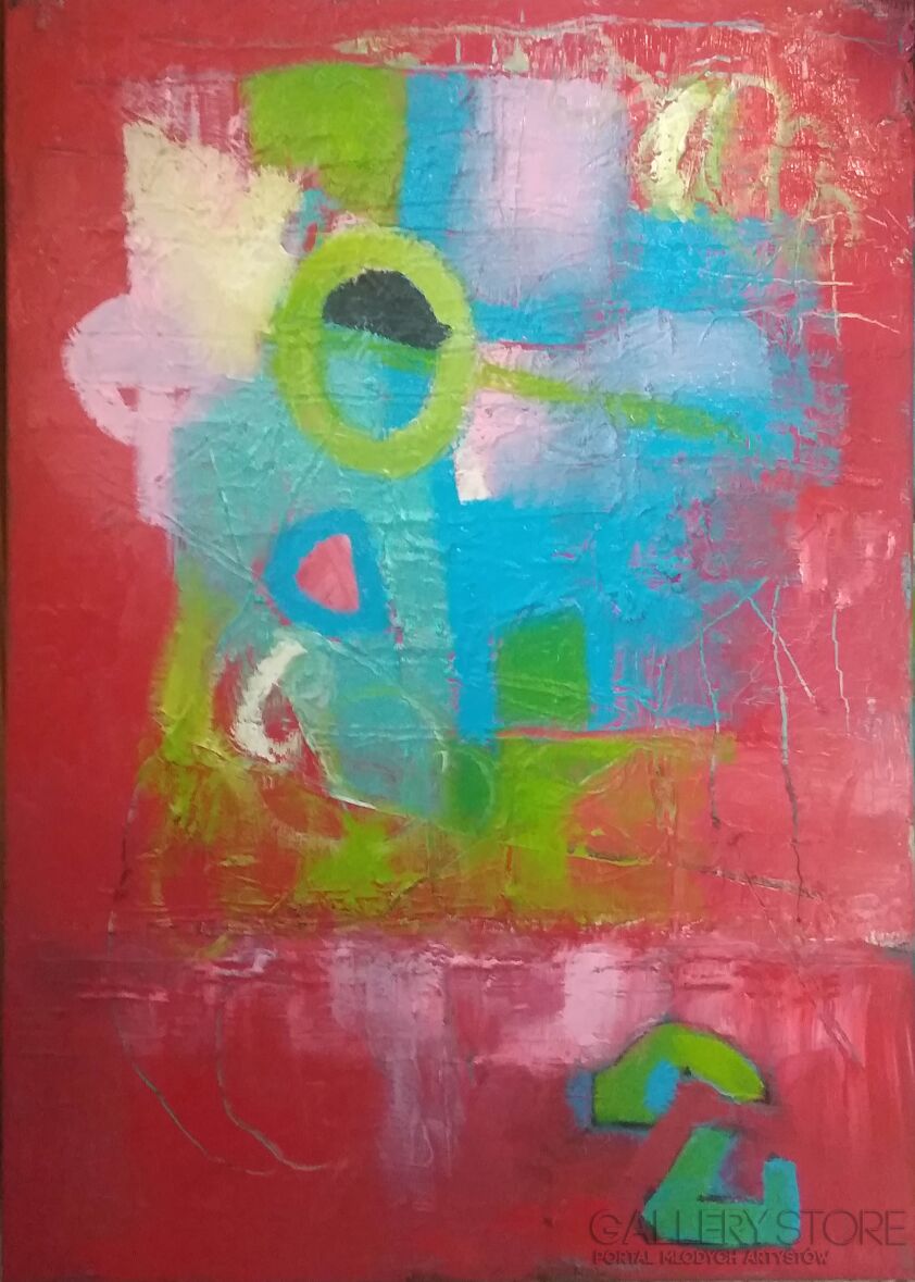 First31070 Last31070-Red Abstract No.2-Olej