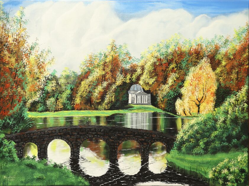 First34481 Last34481-Park jesienią-Akryl