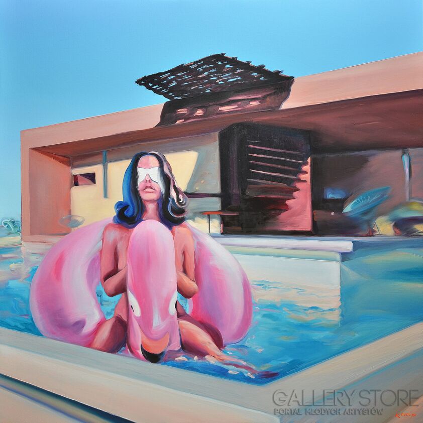 First28680 Last28680-Flaming z cyklu SWIMMING POOL-Olej