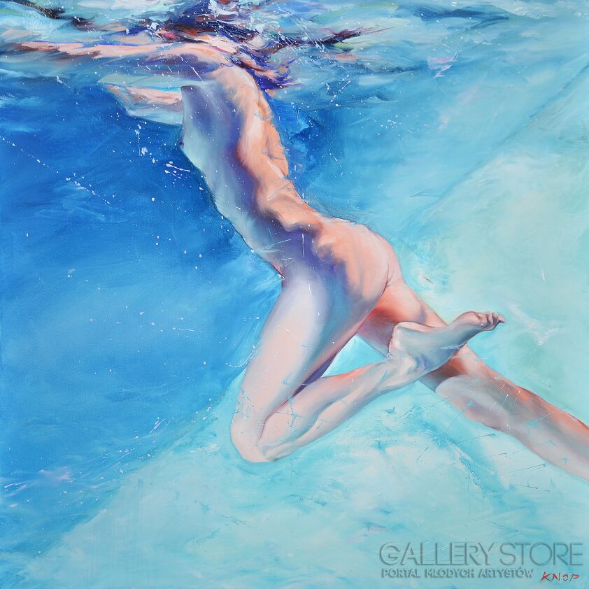 First28680 Last28680-Madame Butterfly XXIV z cyklu SWIMMING POOL -Olej