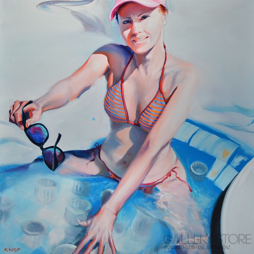 First28680 Last28680-Madame Ev ’17 z cyklu SWIMMING POOL-Olej