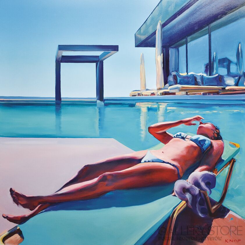 First28680 Last28680-Madame L z cyklu SWIMMING POOL-Olej