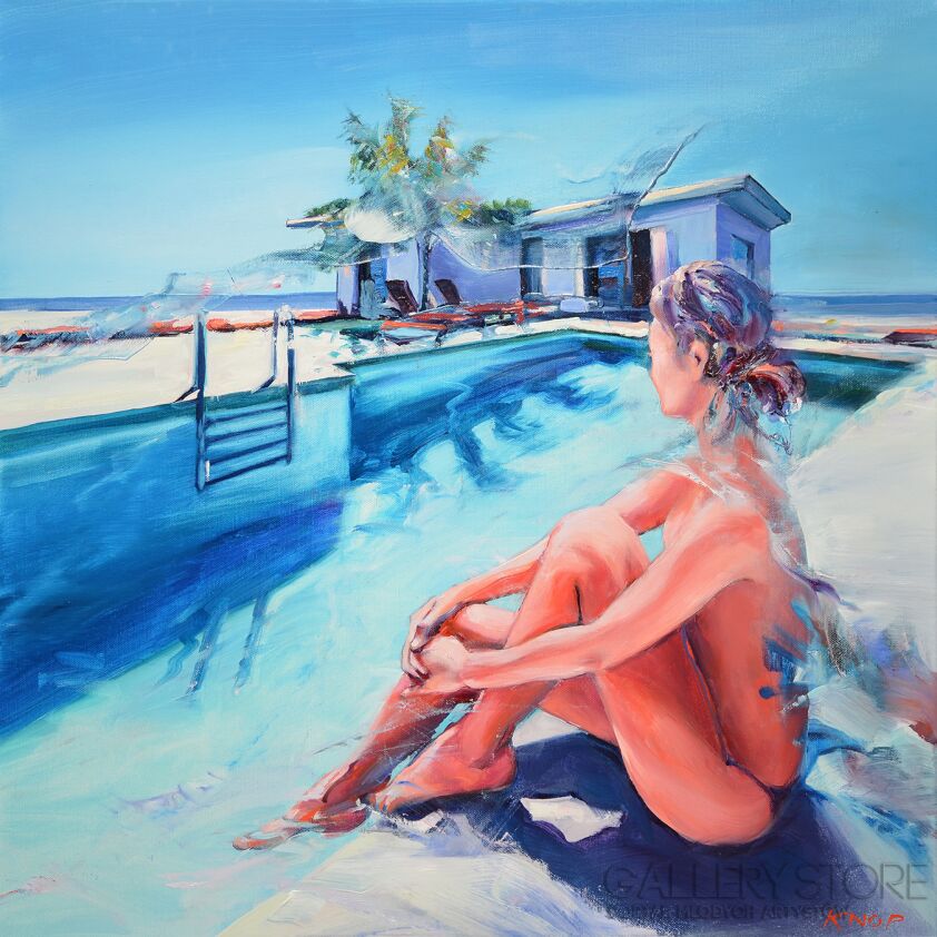 First28680 Last28680-Madame VAngel'05 z cyklu SWIMMING POOL-Olej