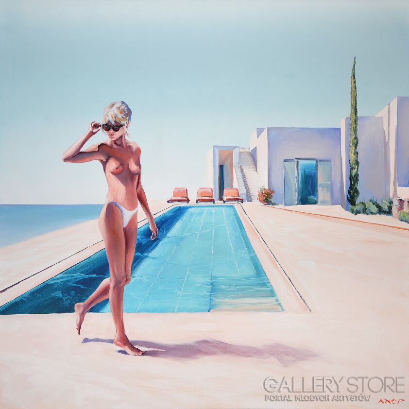 First28680 Last28680-Madame VAngel '15 z cyklu Swimming Pool-Olej