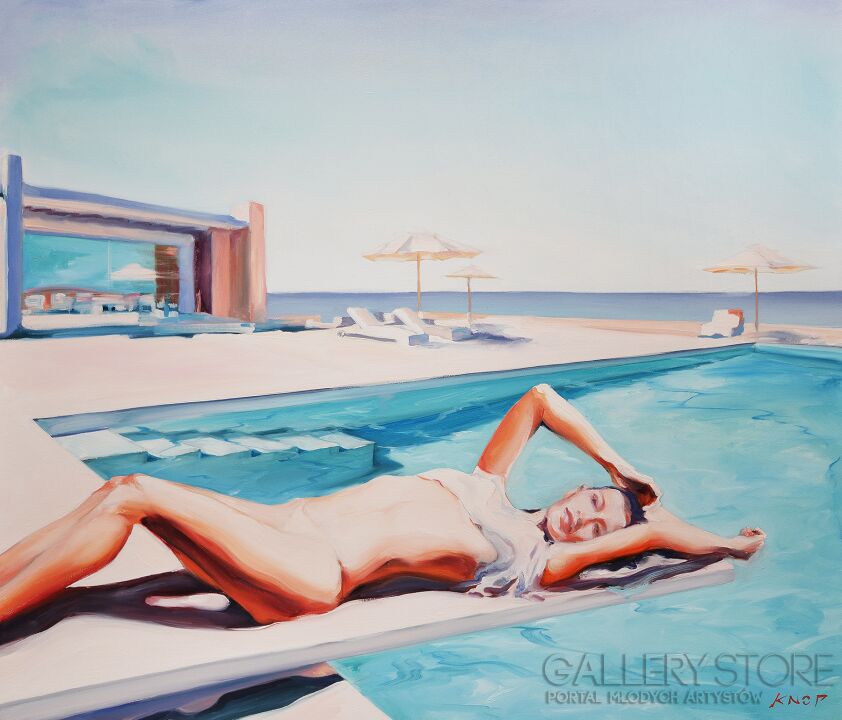 First28680 Last28680-Madame VAngel '18 z cyklu Swimming Pool-Olej