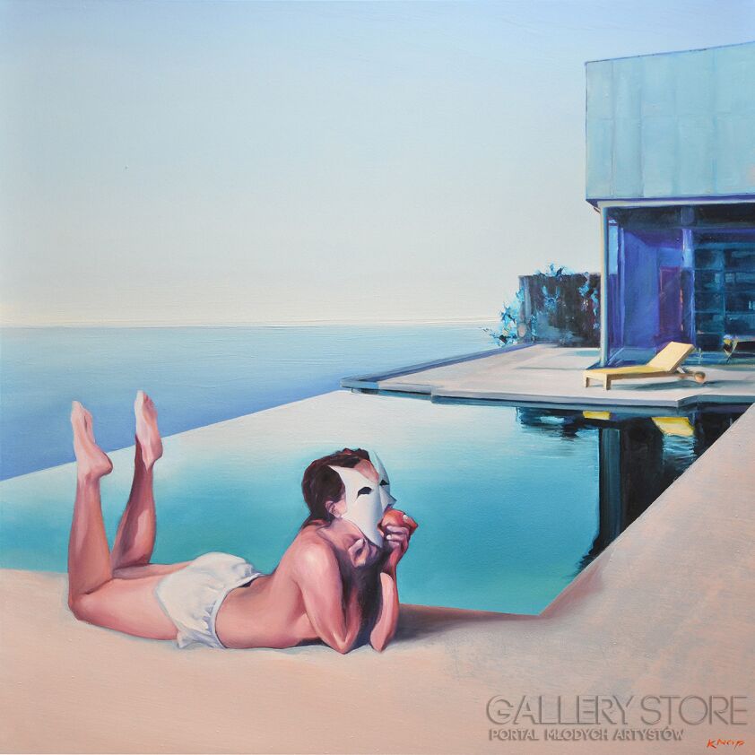 First28680 Last28680-Madame X z cyklu SWIMMING POOL-Olej