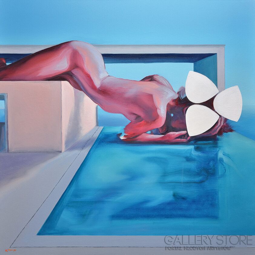 First28680 Last28680-Mirror z cyklu SWIMMING POOL-Olej