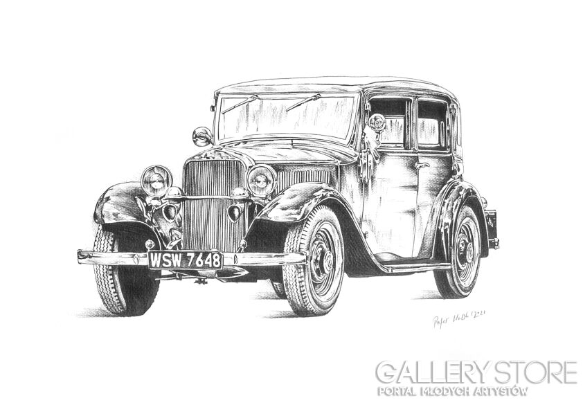 First34178 Last34178-Zabytkowy automobil retro nr 2-Rysunek