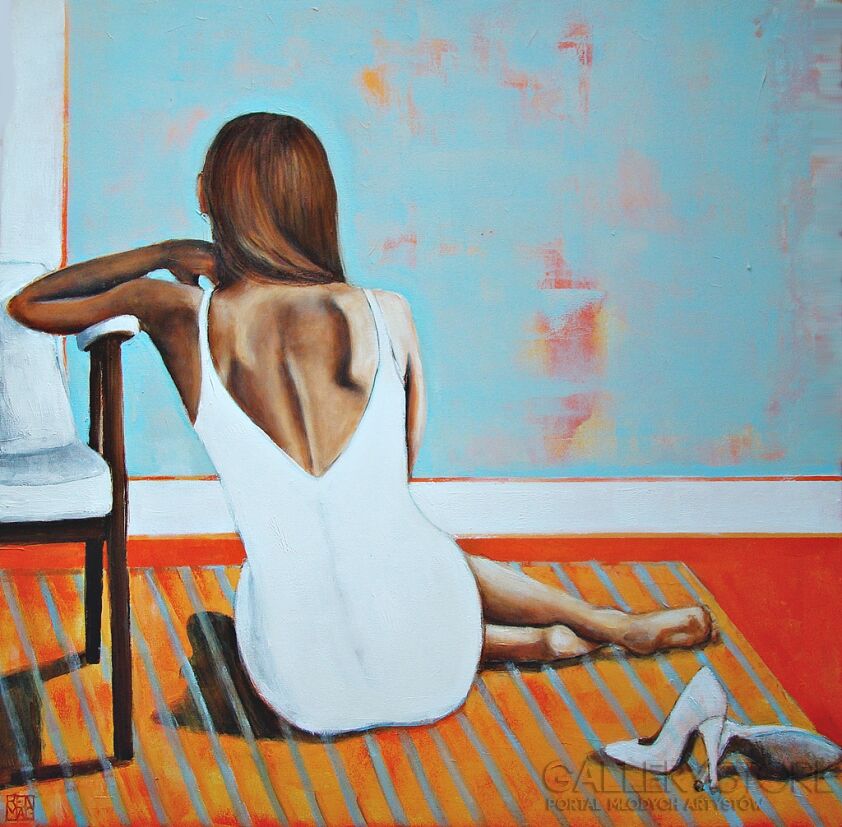 First772 Last772-The women in the window. ...-Akryl