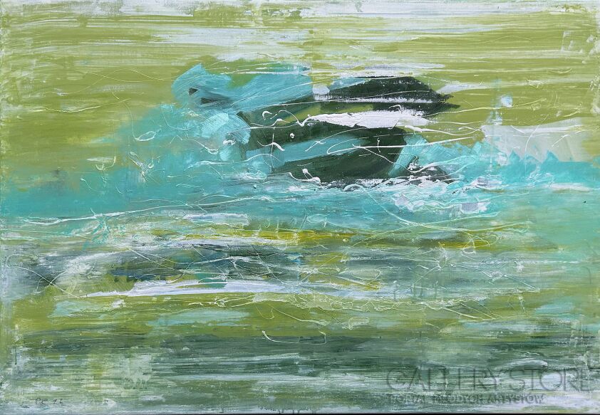 First31833 Last31833-Green abstract - rK 23-Akryl