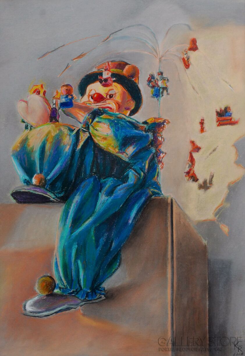 First30236 Last30236-Clown-Technika mieszana